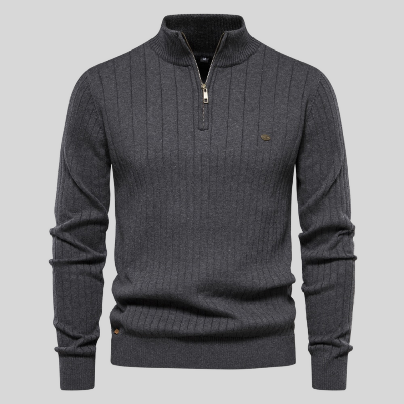 Jack Faelan | Ribbed Zip Sweater