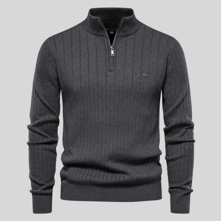 Jack Faelan | Ribbed Zip Sweater