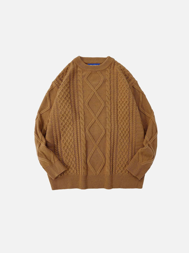 Analeigh™ | Retro Style Textured Knit Sweater