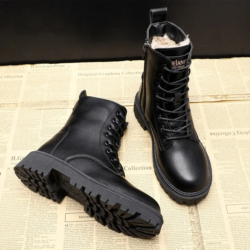 Amelia™ | Warm Leather Zip-up Winter Boots