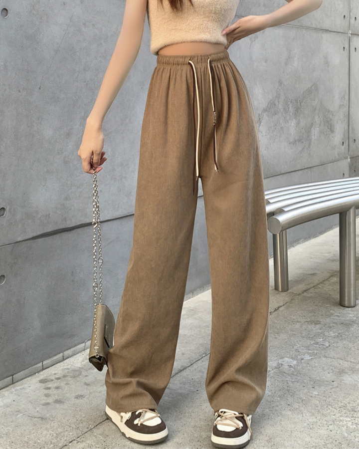 Priscilla™ | Laidback Style High Waist Wide Leg Pants