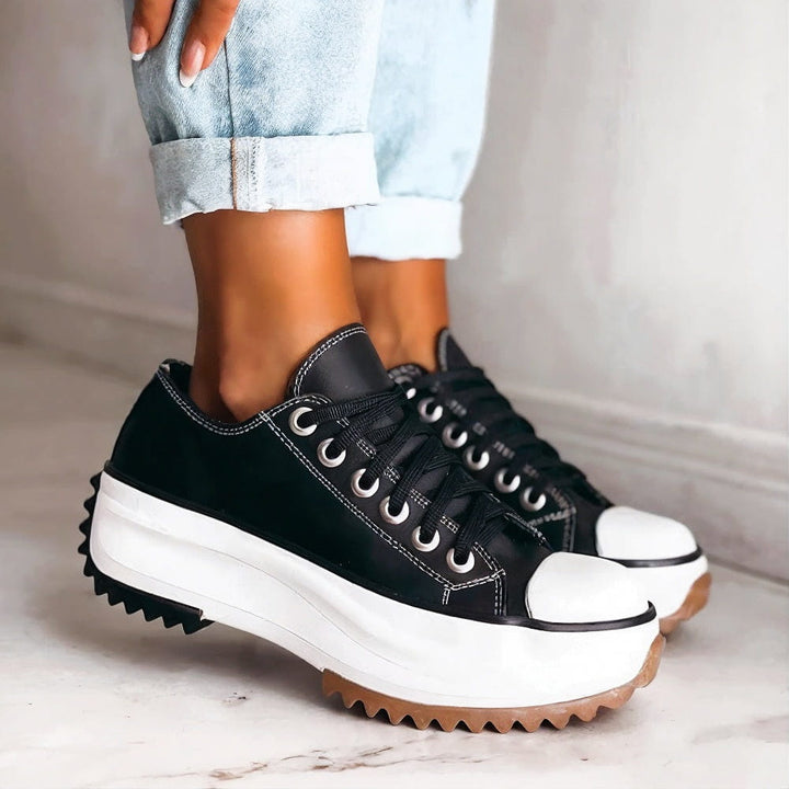 Hayden™ | Modern Style Platform Leather Sneakers