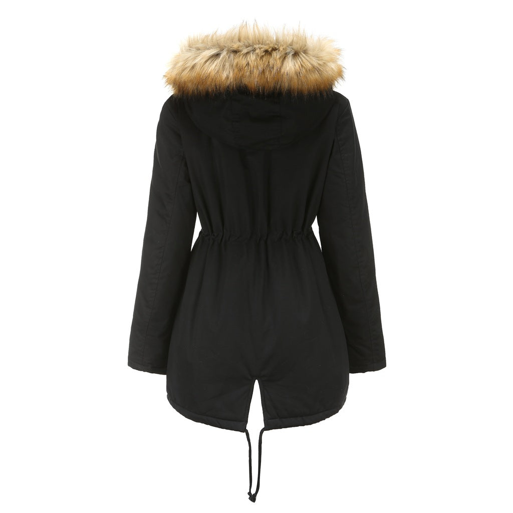 Freya™ | Autumn-Winter Hooded Warm Velvet Fur Coat