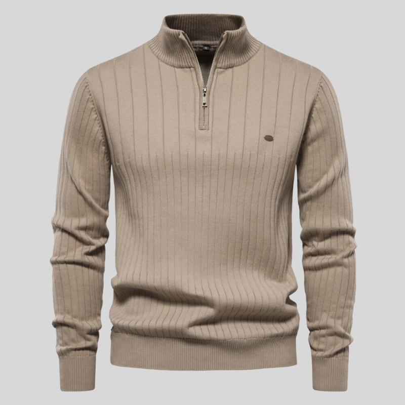 Jack Faelan | Ribbed Zip Sweater