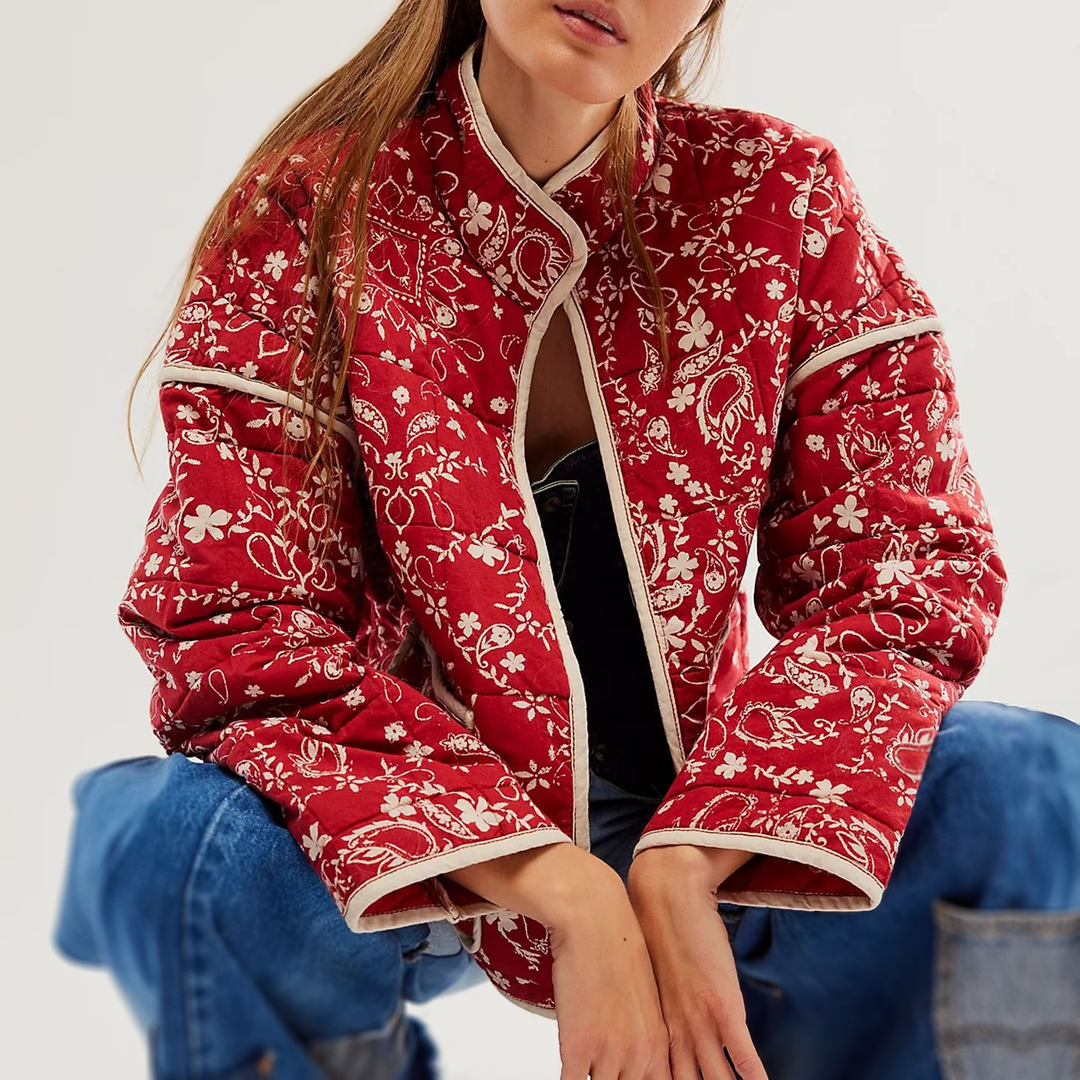 Giovanna™ | Modern Style Traditional Floral Quilted Jacket