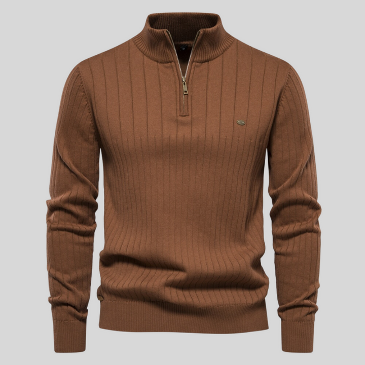 Jack Faelan | Ribbed Zip Sweater