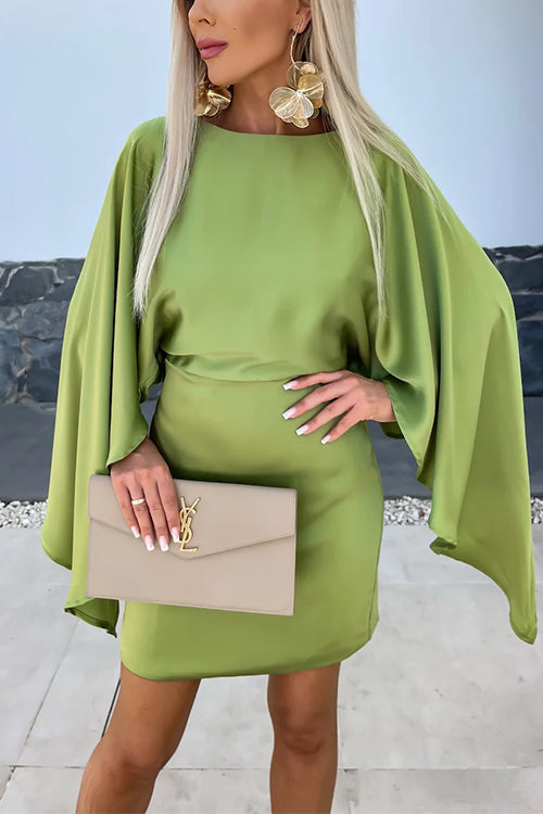 Xiomara™ | Elegant Batwing Sleeve Mini Dress