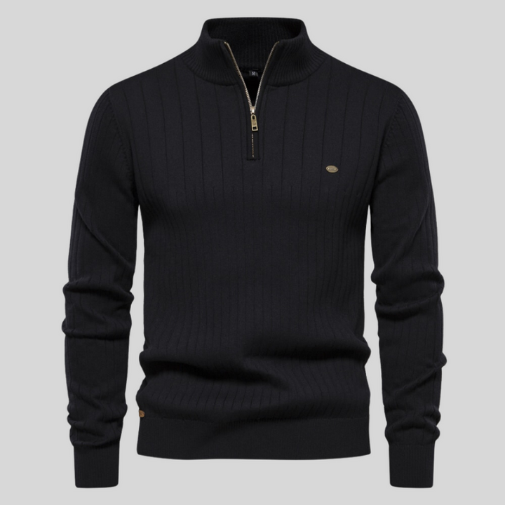 Jack Faelan | Ribbed Zip Sweater