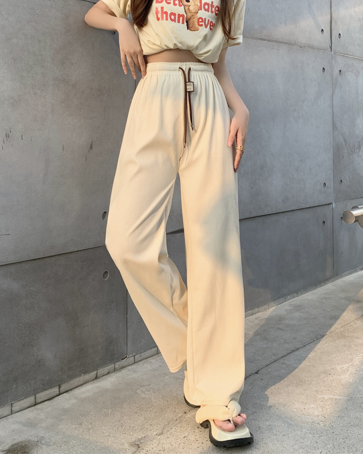 Priscilla™ | Laidback Style High Waist Wide Leg Pants