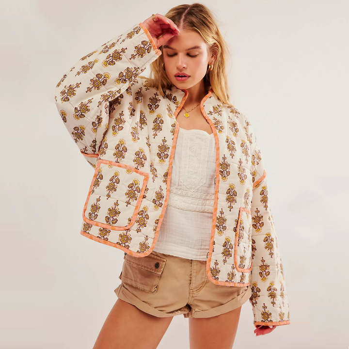 Giovanna™ | Modern Style Traditional Floral Quilted Jacket