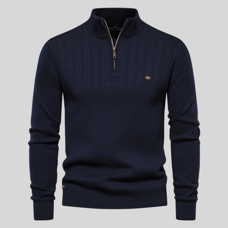 Jack Faelan | Ribbed Zip Sweater