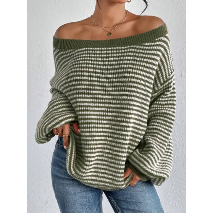 Colleen™ | Off Shoulder Loose Fit Knit Sweater