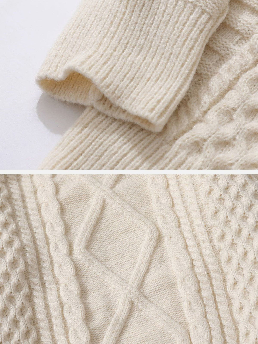 Analeigh™ | Retro Style Textured Knit Sweater