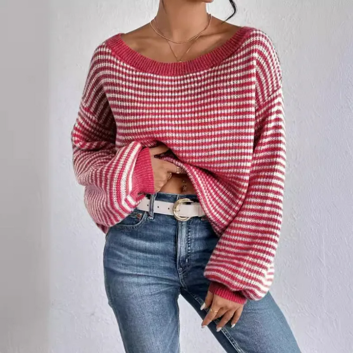 Colleen™ | Off Shoulder Loose Fit Knit Sweater