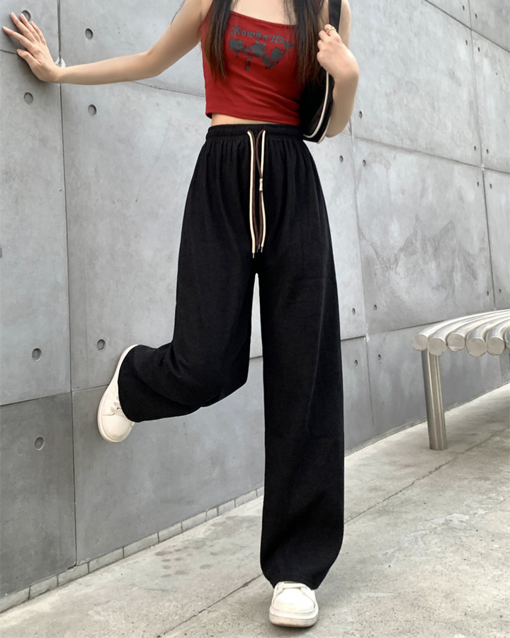 Priscilla™ | Laidback Style High Waist Wide Leg Pants