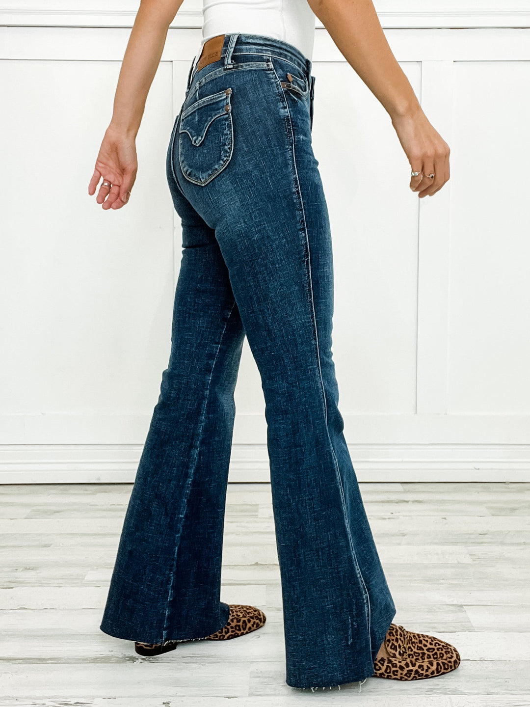 Claudette™ | High Waist Tummy Control Flared Denims