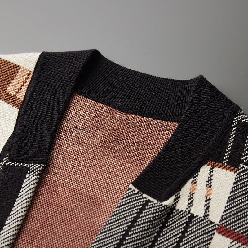 Clement™ | Abstract Modern Style Wool Cardigan