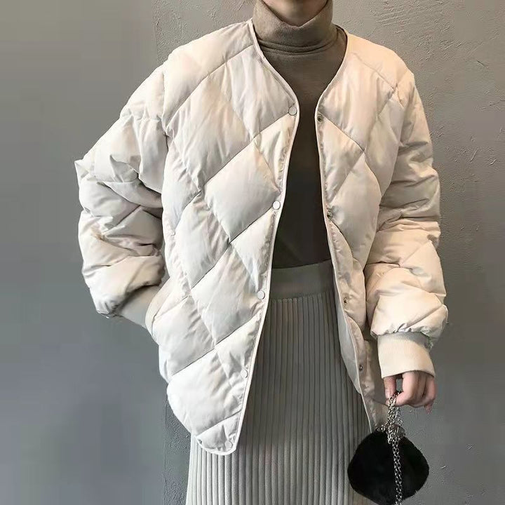 Imani™ | Diamond Quilted Thermal Casual Cotton Jacket