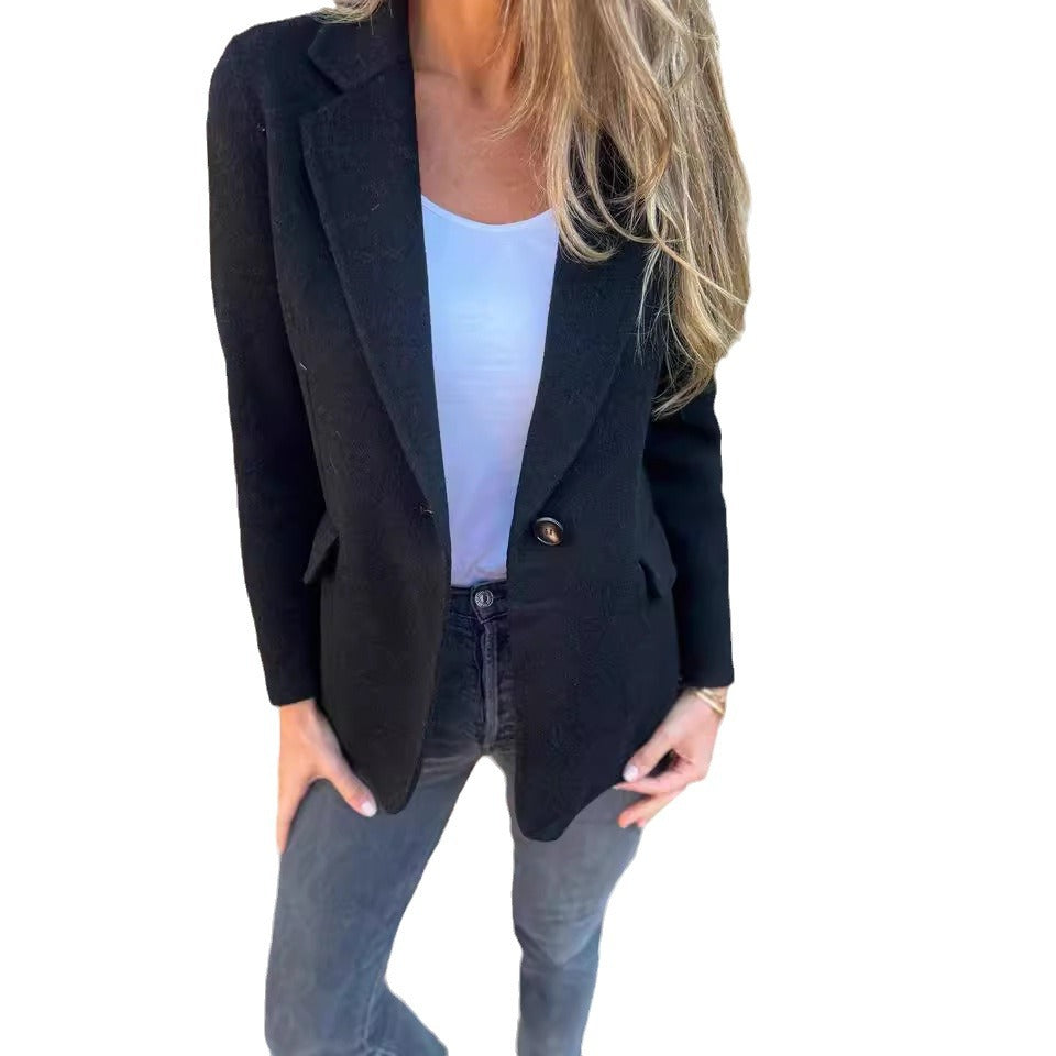 Mathilda™ | Casual Single-Breasted Woolen Lapel Coat