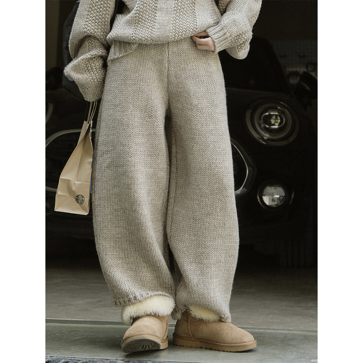 Arlee™ | Warm Merino Wool Knit Wide Leg Lazy Pants