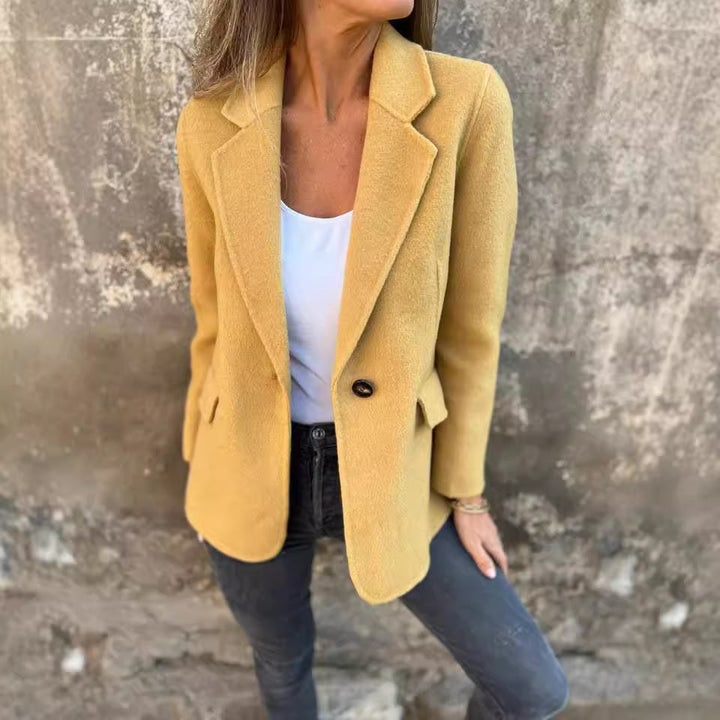 Mathilda™ | Casual Single-Breasted Woolen Lapel Coat