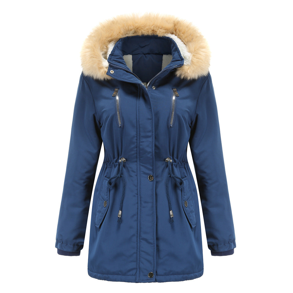 Ashleigh™ | Cashmere Lined Warm Detachable Fur Hood Jacket