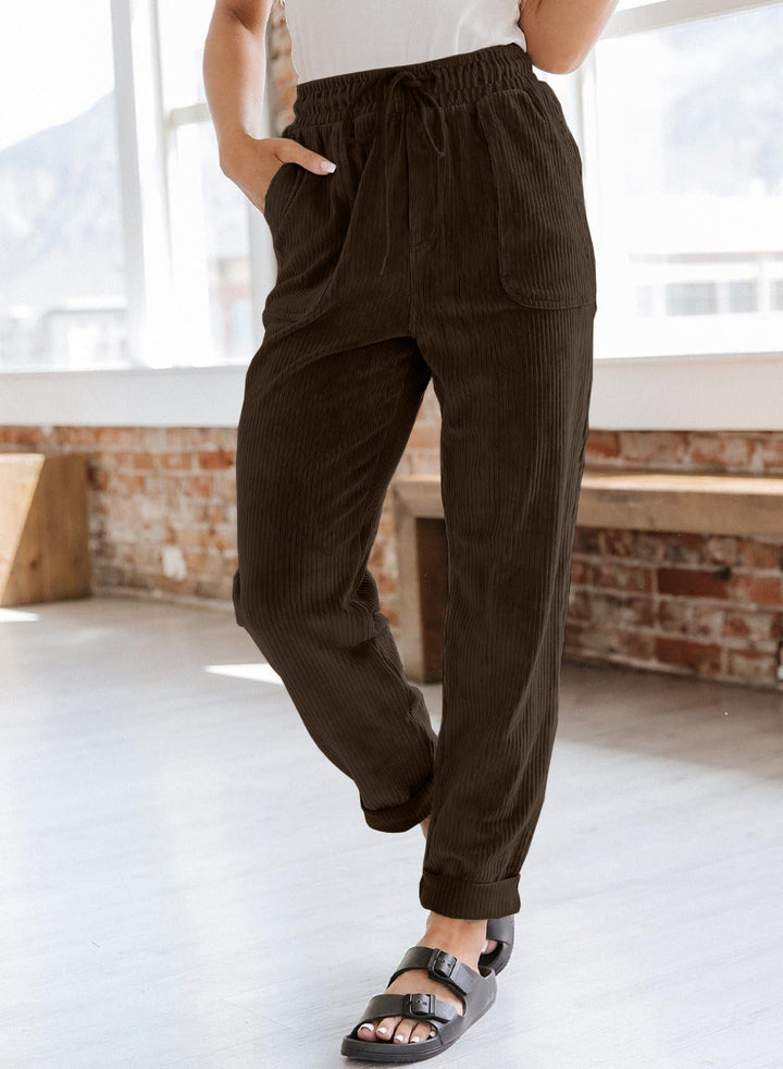 Gwynn™ | Autumn-Winter Drawstring Corduroy Harem Pants