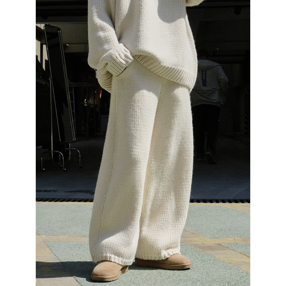 Arlee™ | Warm Merino Wool Knit Wide Leg Lazy Pants