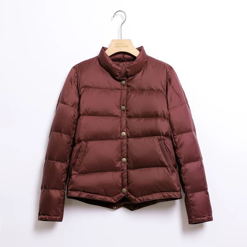 Minda™ | Retro Style Short Thermal Down Jacket