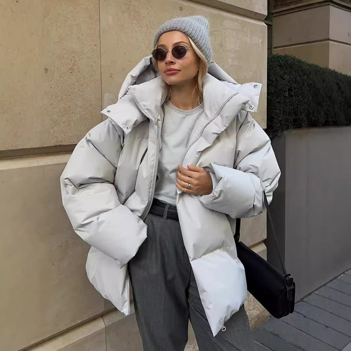 Yulia™ | Modern Style Detachable Hood Warm Puffer Jacket