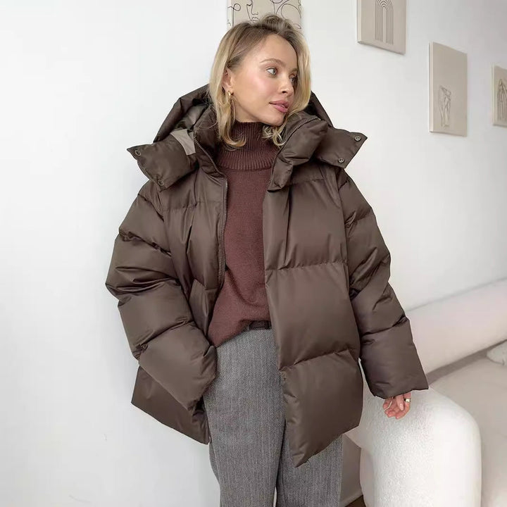 Yulia™ | Modern Style Detachable Hood Warm Puffer Jacket