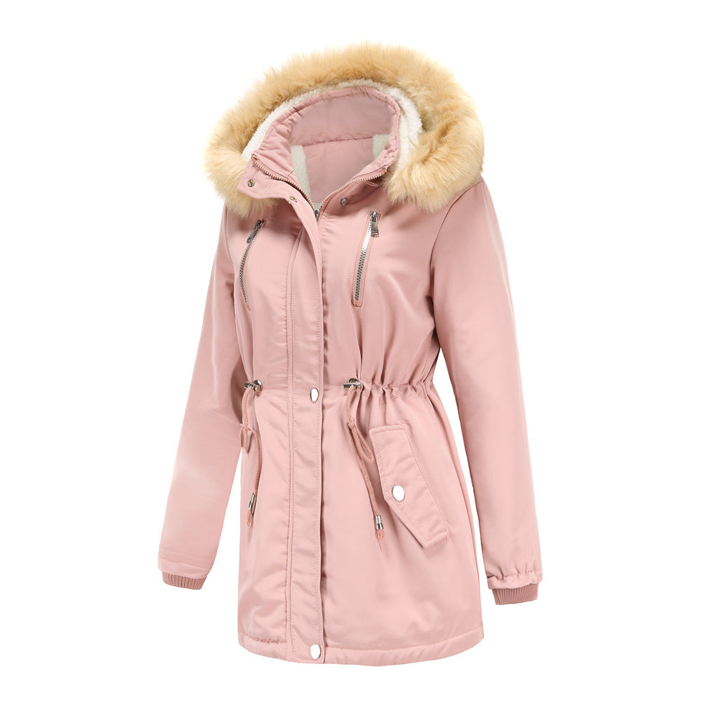 Ashleigh™ | Cashmere Lined Warm Detachable Fur Hood Jacket