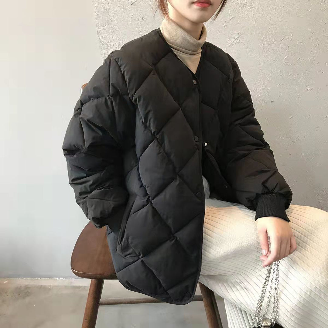 Imani™ | Diamond Quilted Thermal Casual Cotton Jacket