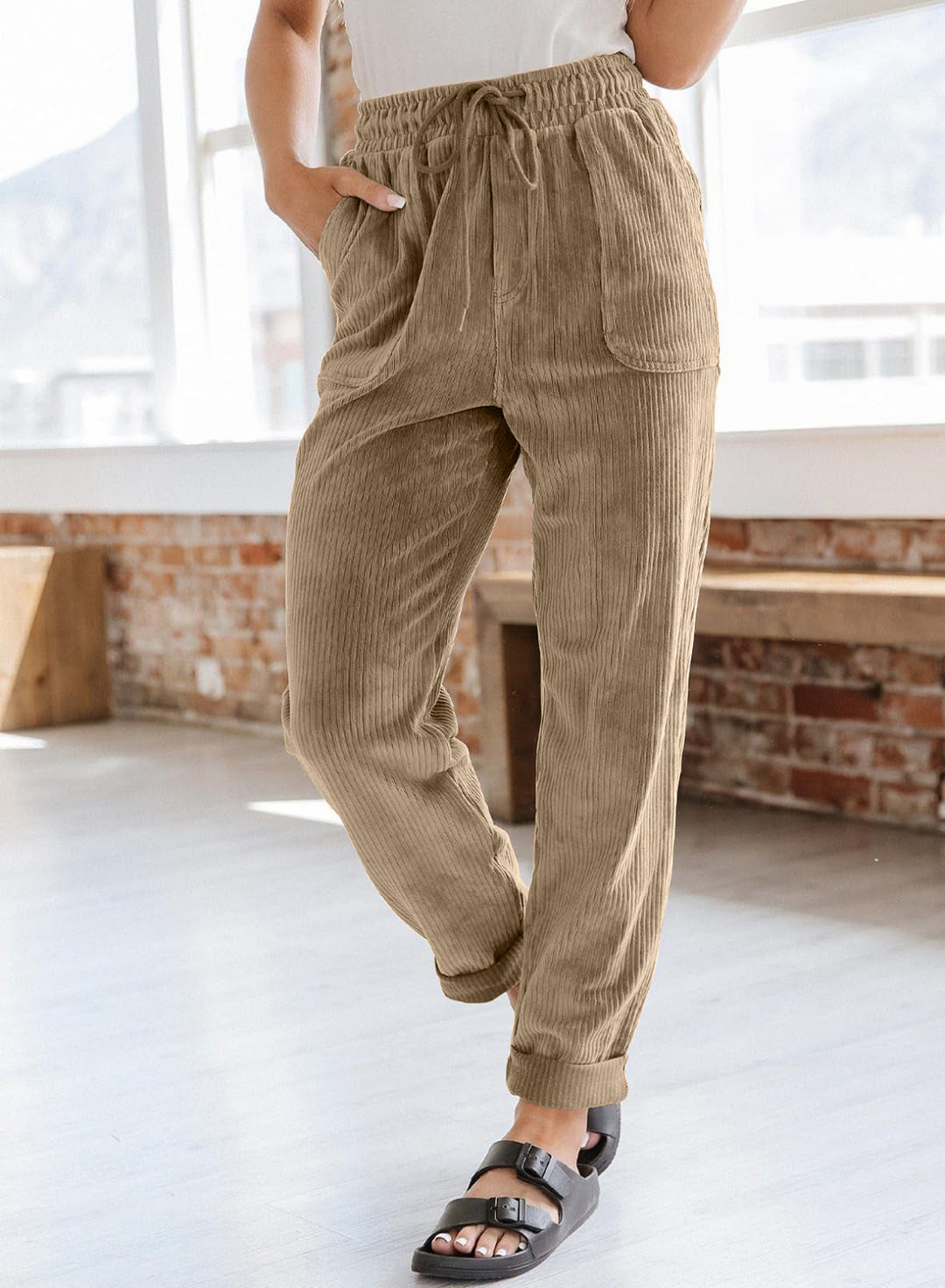 Gwynn™ | Autumn-Winter Drawstring Corduroy Harem Pants