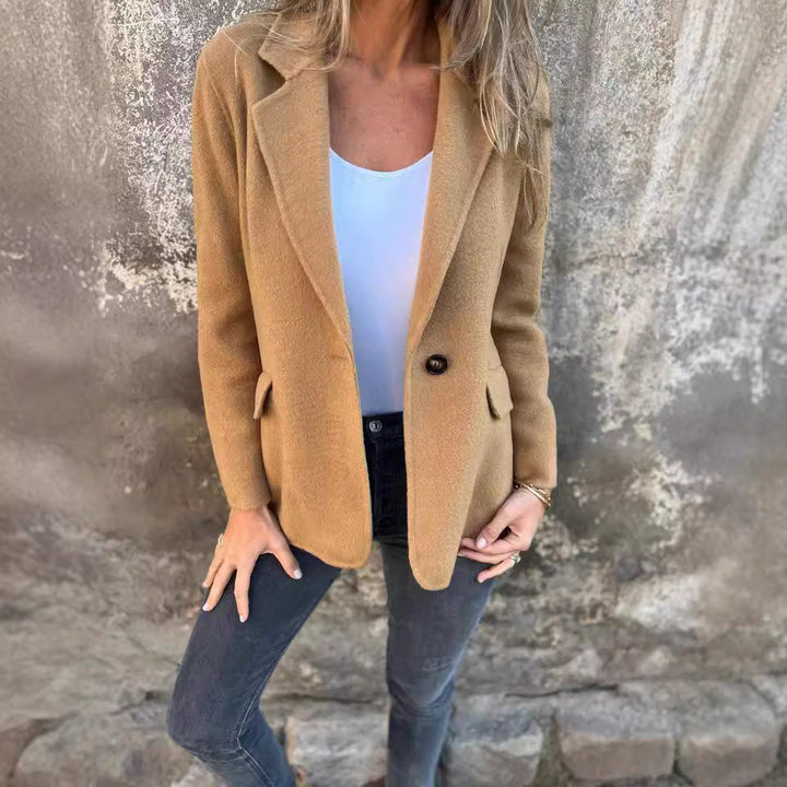 Mathilda™ | Casual Single-Breasted Woolen Lapel Coat