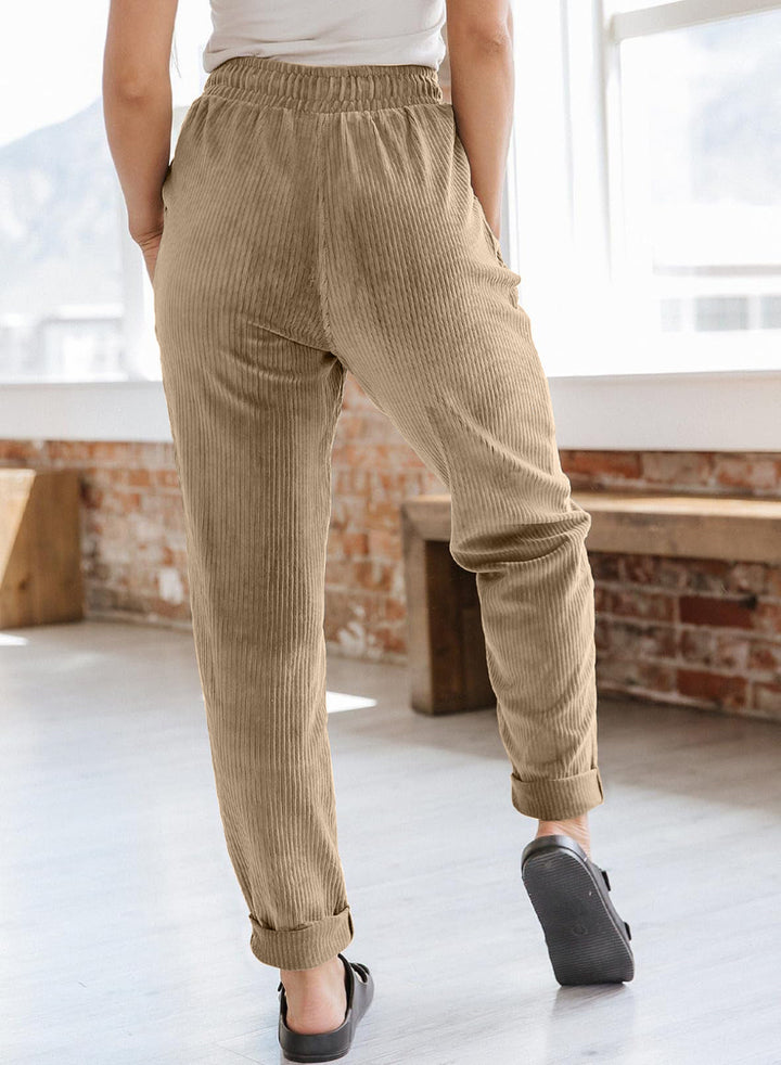 Gwynn™ | Autumn-Winter Drawstring Corduroy Harem Pants