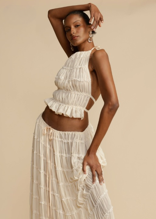 Araceli | Skirt and Sleeveless Top Set