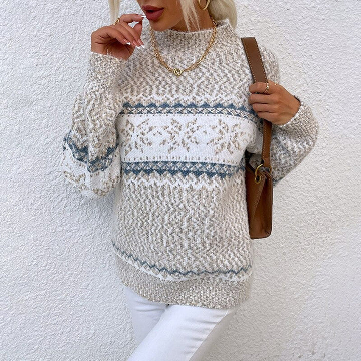 Luna™ | Cozy vintage pullover with geometric patterns and snowflake motifs