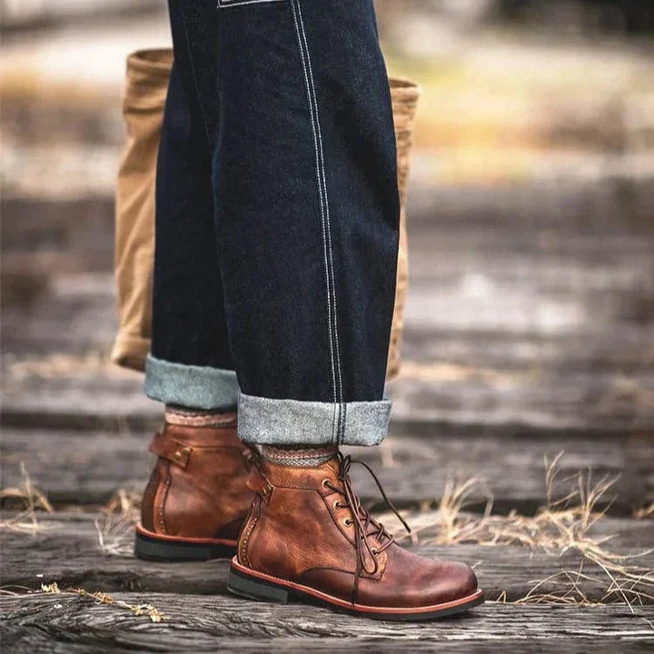 Gilmore™ | Rustic Style Leather Boots