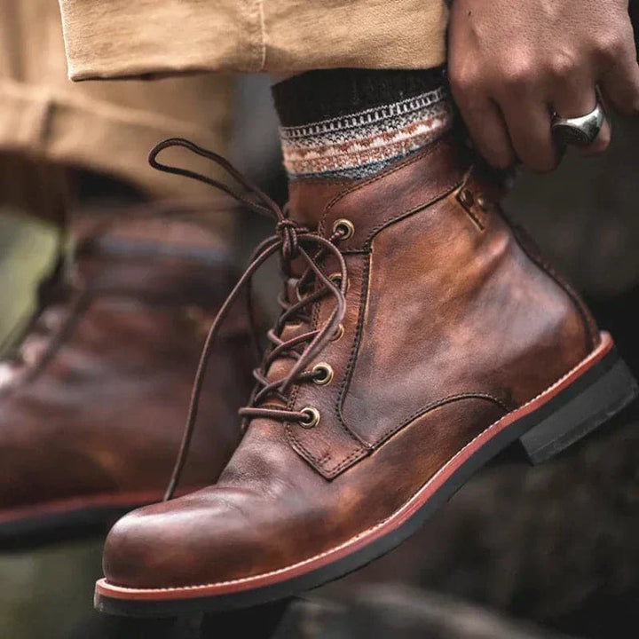 Gilmore™ | Rustic Style Leather Boots