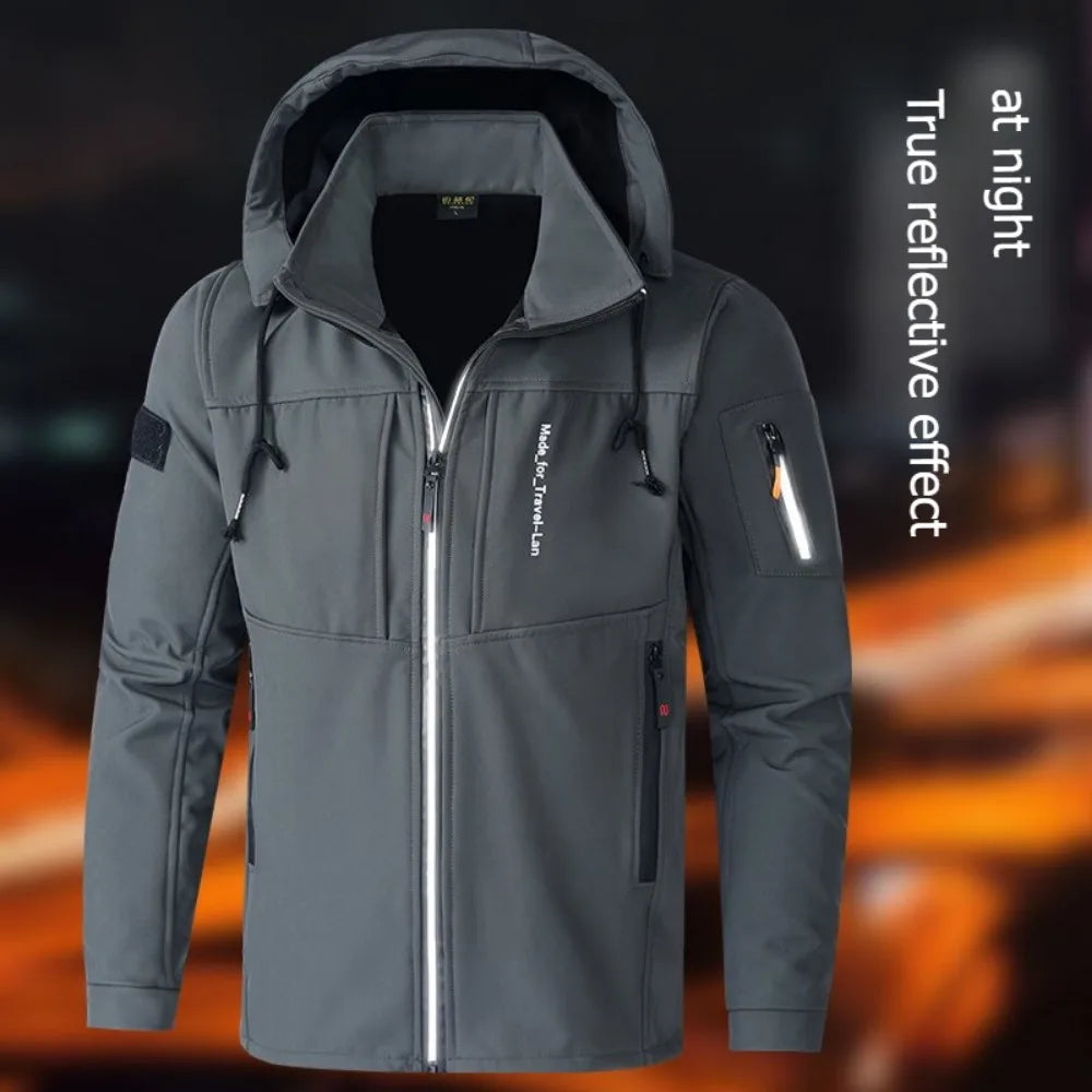 Keith™ | Fleece Lining Detachable Hood Jacket