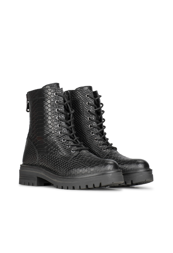 Selene™ | Vegan Leather Waterproof Snake Style Thermal Boots