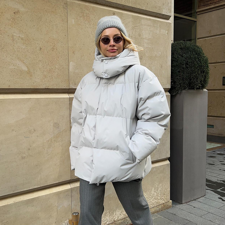 Yulia™ | Modern Style Detachable Hood Warm Puffer Jacket