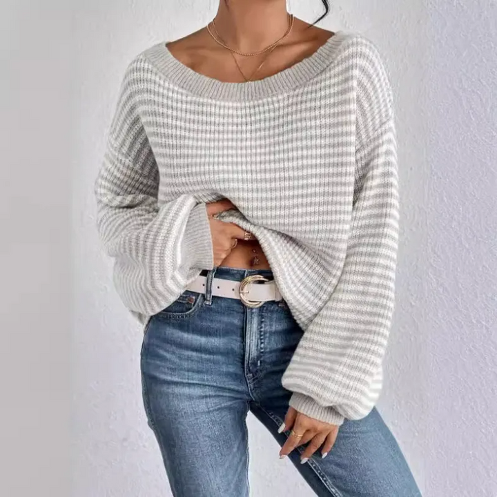 Colleen™ | Off Shoulder Loose Fit Knit Sweater