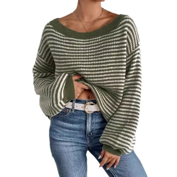 Colleen™ | Off Shoulder Loose Fit Knit Sweater