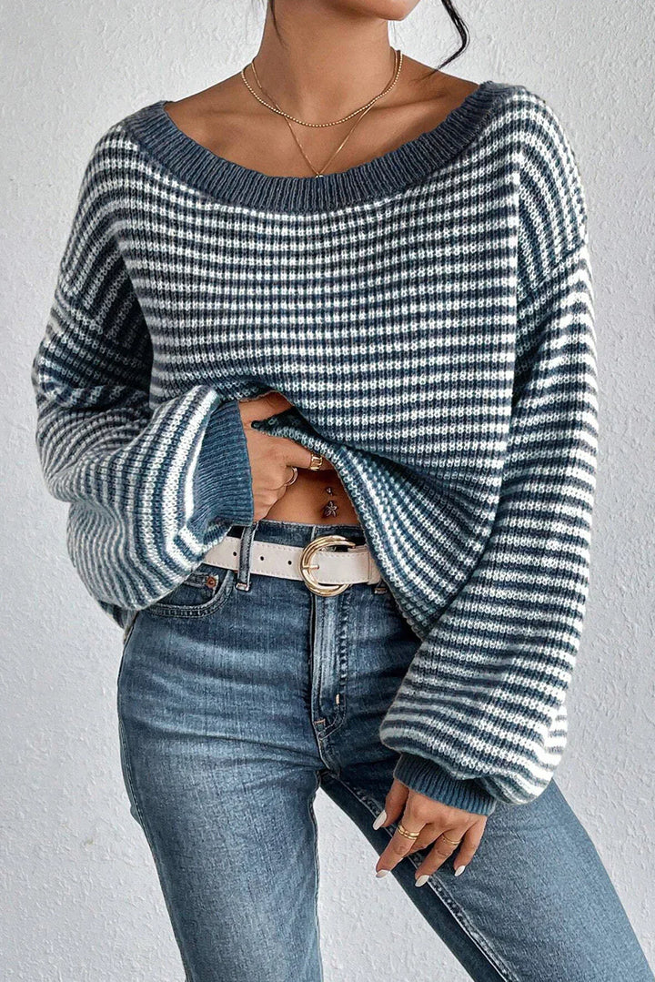 Colleen™ | Off Shoulder Loose Fit Knit Sweater