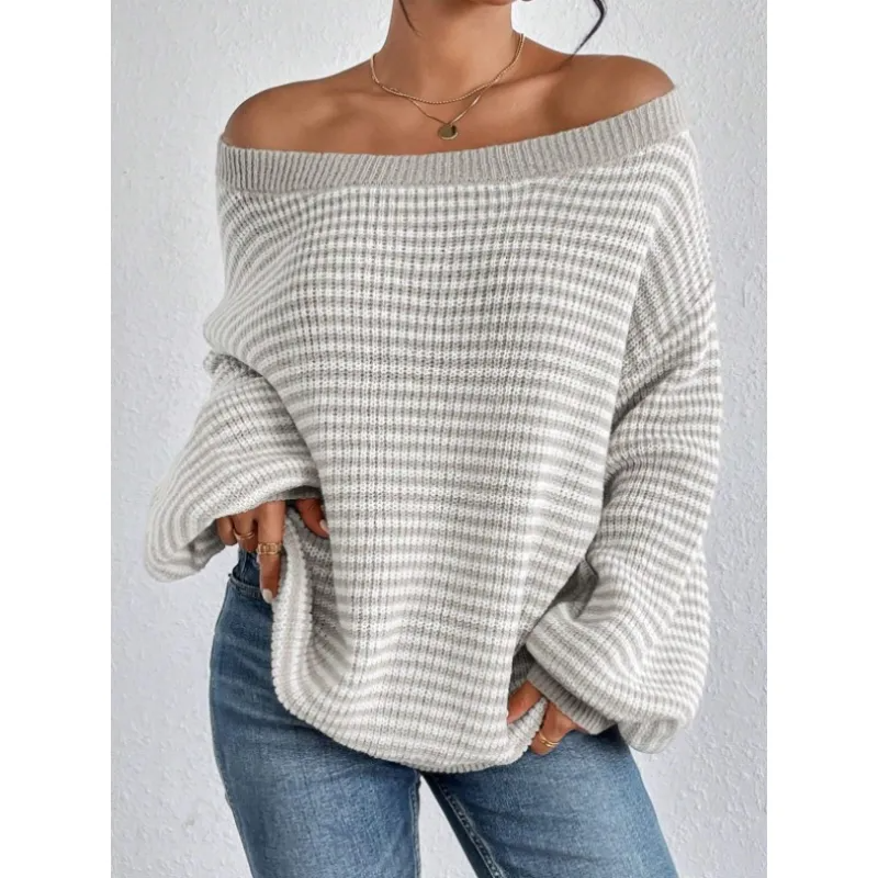 Colleen™ | Off Shoulder Loose Fit Knit Sweater