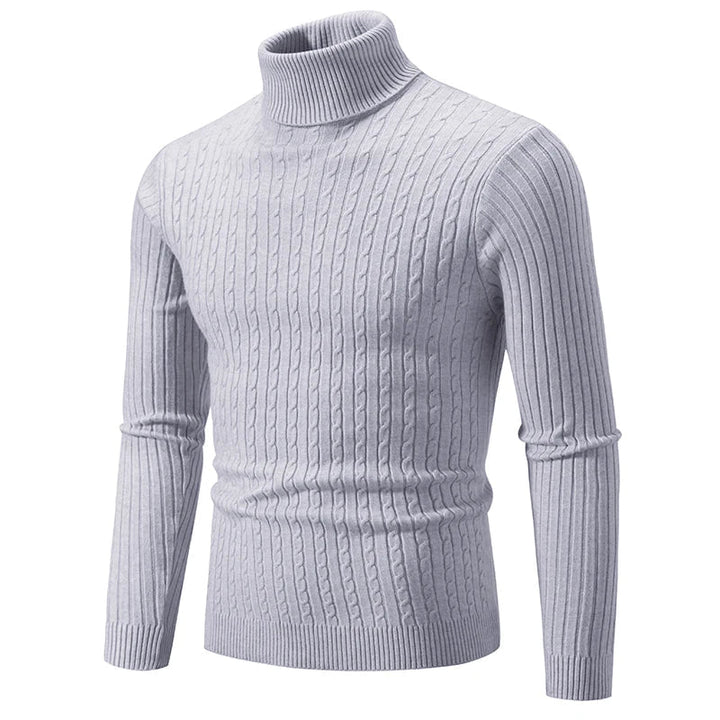 Jacob™ | Turtle Neck Ribbed Muscle Fit Sweater