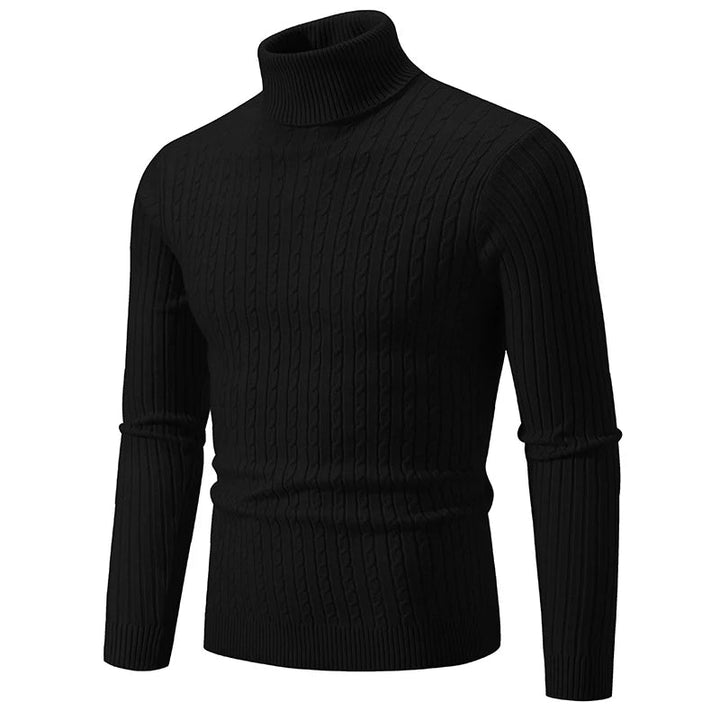 Jacob™ | Turtle Neck Ribbed Muscle Fit Sweater