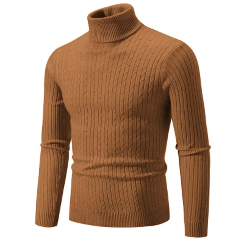 Jacob™ | Turtle Neck Ribbed Muscle Fit Sweater